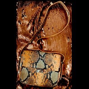 Rebecca Minkoff Python Print Leather Shoulder Bag